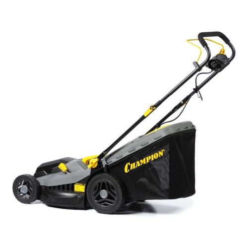 Газонокосилка эл. CHAMPION EM4318 (1,8 кВт пласт.+ткань травосб. 52л ширина 430мм 30-75мм, 12,9кг)-Tehinstrument