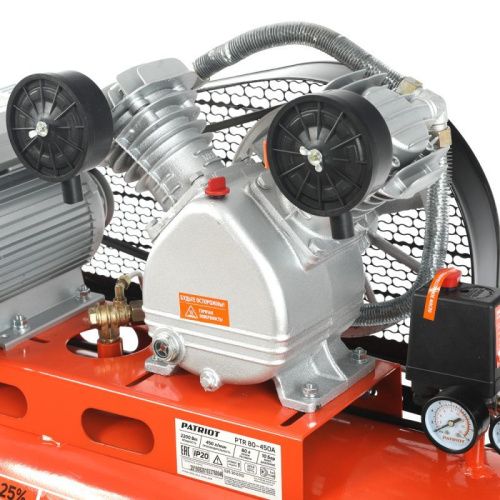 Компрессор поршневой ременной Patriot PTR 80-450 A-Tehinstrument