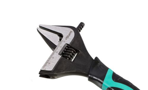 Разводной ключ с тонкими губками, 250 мм, зев 50мм, фосфатированный,  Sturm-Tehinstrument