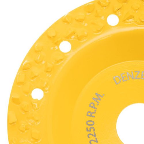 Чашка твёрдосплавная зачистная Denzel,125 мм, плоская, крупное зерно #8-Tehinstrument