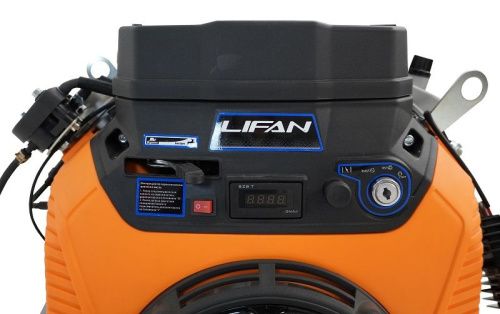 Двигатель Lifan LF2V80F-A, вал ?25мм, катушка 3 Ампера датчик давл./м,  м/радиатор, счетчик моточасов-Tehinstrument