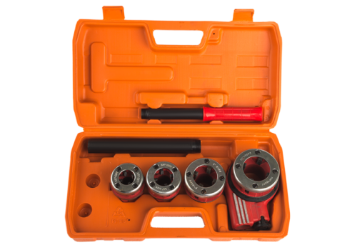 Резьбонарезной набор, трещотка, 4 клуппа 1/2", 3/4", 1", 1-1/4"  Sturm-Tehinstrument