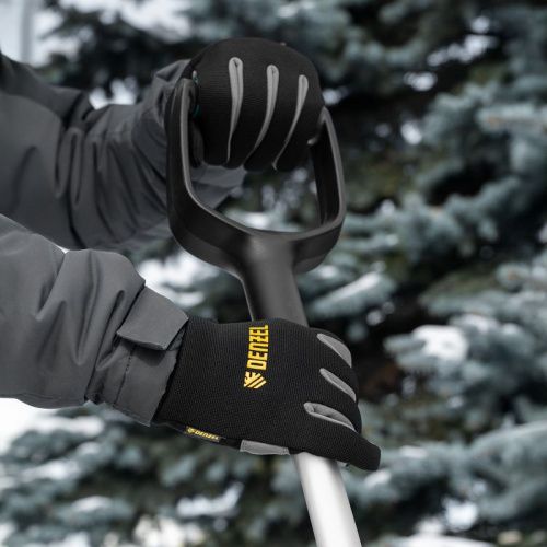 Перчатки универсальные, двойные, работа с сенсорным экраном, вязаная манжета, размер 9 Denzel-Tehinstrument