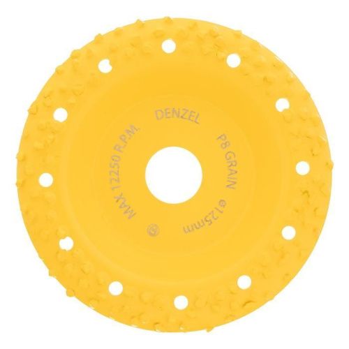 Чашка твёрдосплавная зачистная,125 мм, Наклонная, крупное зерно #8// Denzel-Tehinstrument