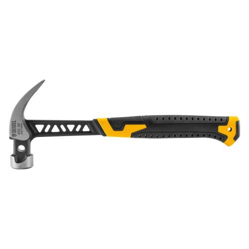 Молоток-гвоздодер 450 г, цельнокованый,боек с магнитом, двухкомп. обрезин. рук-ка Denzel-Tehinstrument