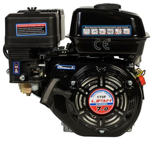 Двигатель Lifan 170F Eco, шлицевой вал-Tehinstrument