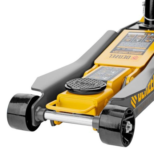 Домкрат гидравлический подкатной, 2/3 т, 98-770 мм, быстрый подъем, низ. подхват, проф, SUV Denzel-Tehinstrument