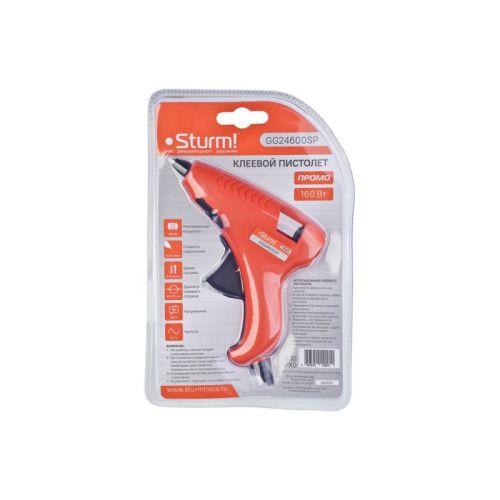 Пистолет клеевой 160Вт,  Sturm-Tehinstrument