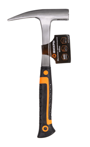 Молоток кровельщика Вихрь 600гр., цельнометаллический, двухкомпонентная рукоятка-Tehinstrument