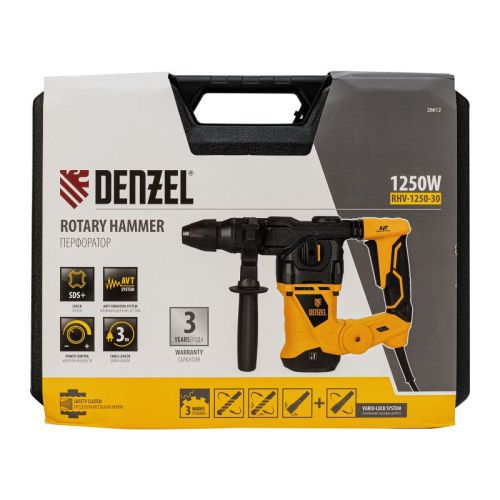 Перфоратор электрический Denzel RHV-1250-30-Tehinstrument