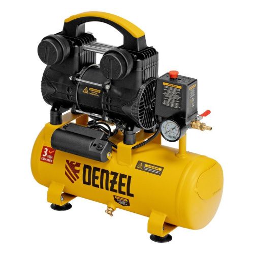 Малошумный безмасляный компрессор Denzel DLP-950/10-Tehinstrument