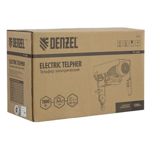 Тельфер электрический Denzel TF-1200,1.2 т-Tehinstrument