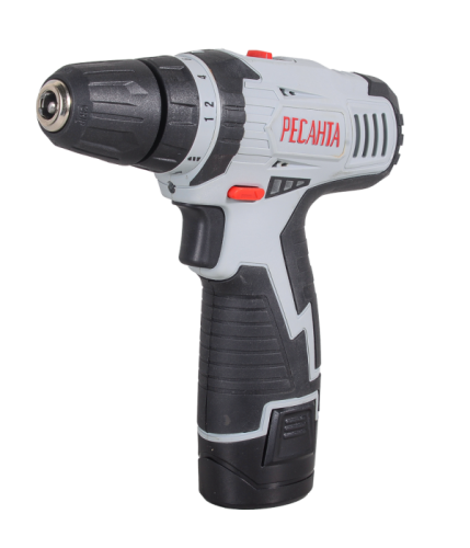 Дрель-шуруповерт аккумуляторная Ресанта ДА-12-2Л-Tehinstrument