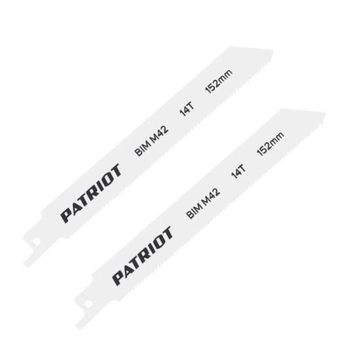 Полотно пильное по металлу для сабельной пилы (152х19х0.92 мм, 14T, 2 шт.), Patriot-Tehinstrument