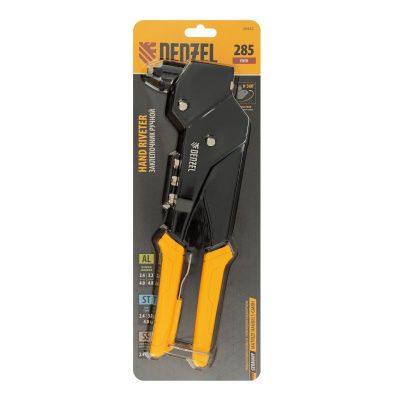 Заклепочник ручной, 285 мм, поворотный, 0-360, заклепки 2,4-3,2-4,0-4,8 мм Denzel-Tehinstrument