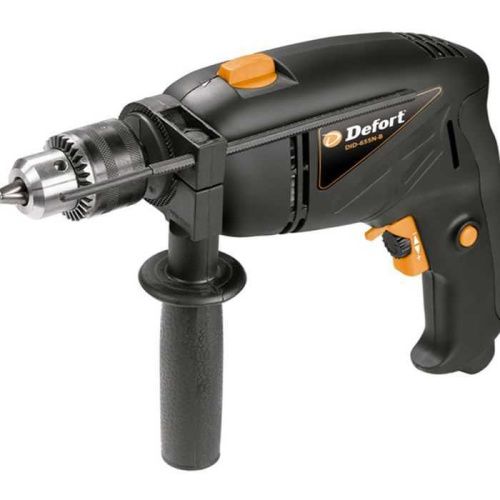 Электрическая ударная дрель Defort DID-655N-B (дрель Дефорт 655), 98290592-Tehinstrument