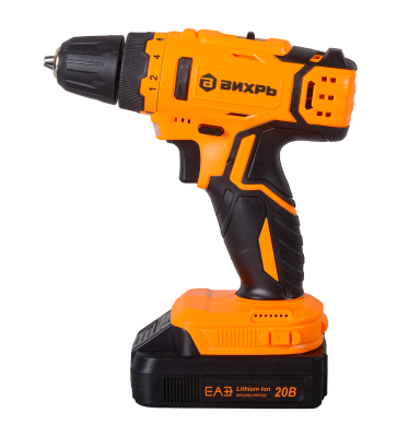Дрель-шуруповерт Вихрь ДА-20Л-2КА с набором оснастки 65 предметов-Tehinstrument