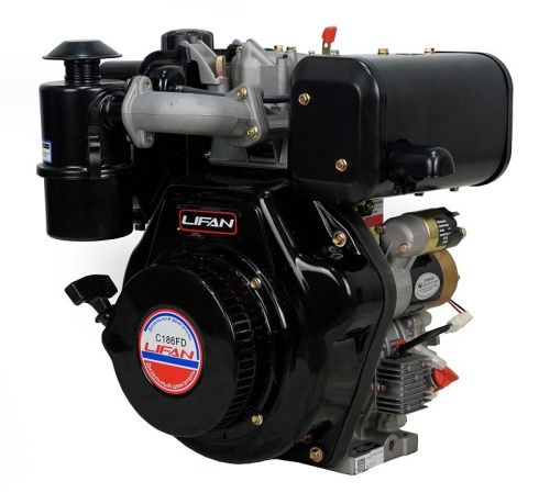 Двигатель Lifan Diesel 186FD, вал ?25мм, катушка 6 Ампер-Tehinstrument