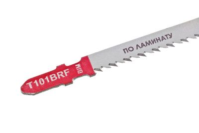 Пилки для лобзика по ламинату T101BRF, 5 шт, 100х74мм, шаг зуба 2,5мм, чистый обратный рез, BIM, БОЕКОМПЛЕКТ-Tehinstrument