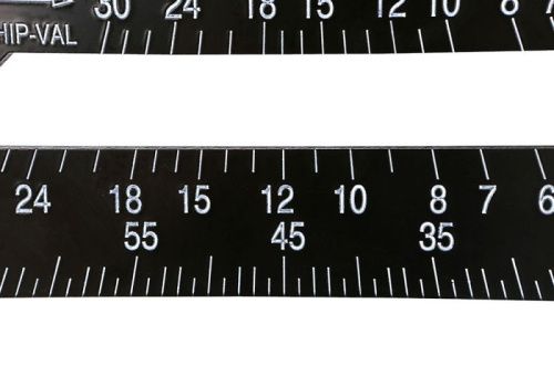 Угольник Свенсона 300мм, алюминиевый сплав, чёрная оксидация, белая шкала,  Sturm-Tehinstrument