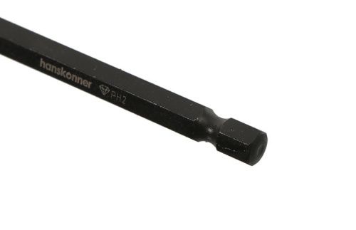 Биты PH2x75мм, сталь S2, Diamond, 2шт,Hanskonner-Tehinstrument