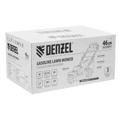 Бензиновая газонокосилка Denzel GLT-460SP-T с поворотным колесом-Tehinstrument