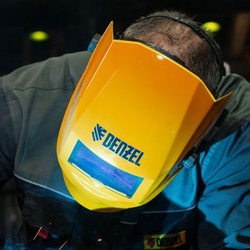 Щиток защитный лицевой (маска сварщика) F6, см. окно 93х43, Real Color, DIN4/5-8/9-13// Denzel-Tehinstrument