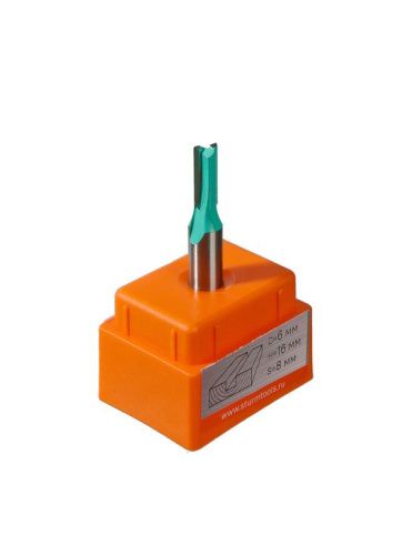 Фреза пазовая прямая с двойным лезвием dxhxl 6x16x53 мм, хв.8  Sturm-Tehinstrument