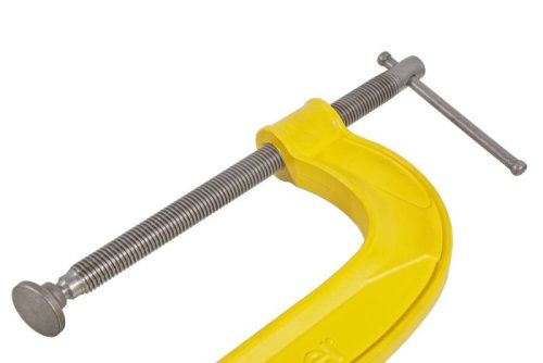 Струбцина G-образная, 250 мм / 10", чугун, оксидированный винт, hanskonner-Tehinstrument