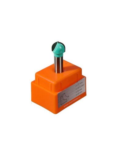 Фреза пазовая галтельная dxhxl 12x9,5x44,5 мм, хв.8  Sturm-Tehinstrument