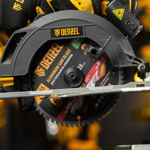 Пильный диск по алюминию ф165 х 20 мм, 60 зубьев Denzel-Tehinstrument