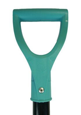 Лопата снегоуборочная 41х45 см, морозостойкий пластик, алюминевый черенок, бирюзовая  Sturm-Tehinstrument