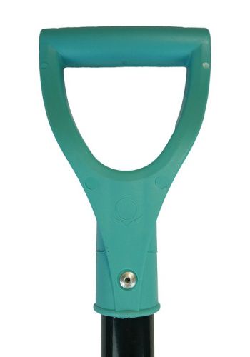 Лопата снегоуборочная 41х45 см, морозостойкий пластик, алюминевый черенок, бирюзовая  Sturm-Tehinstrument