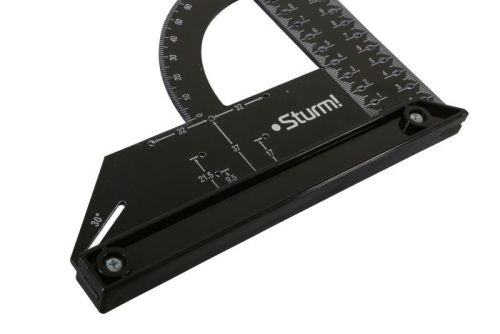 Угольник 200x300мм, разметочный, со стоппером, ,  Sturm-Tehinstrument