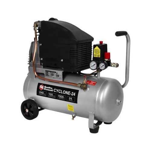 Компрессор поршневой масляный QUATTRO ELEMENTI CYCLONE-24-Tehinstrument