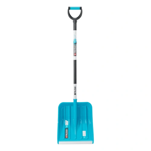 Лопата для уборки снега, полипропилен, 350х405х1300мм, алюминиевый черенок, ПВХ накладка, LUXE Palisad-Tehinstrument