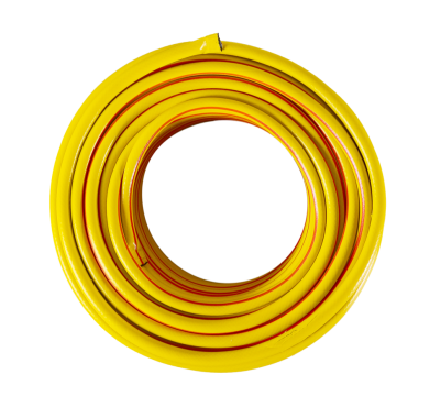 Шланг Вихрь поливочный ПВХ усиленный, пищевой трехслойный армированный 1/2", 50м (жёлтый)-Tehinstrument