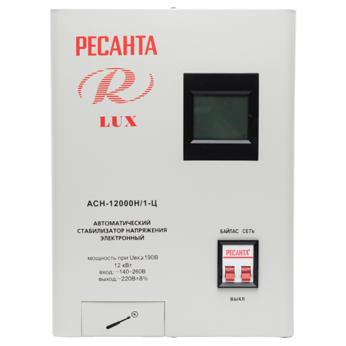 Стабилизатор напряжения серии LUX РЕСАНТА АСН-12000Н/1-Ц-Tehinstrument