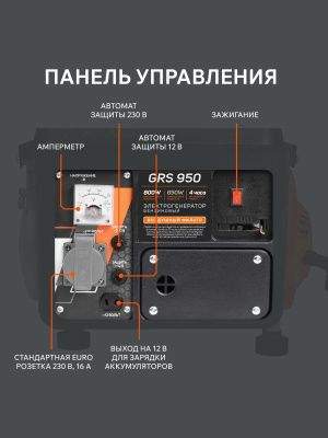 Генератор бензиновый PATRIOT GRS 950, Patriot-Tehinstrument