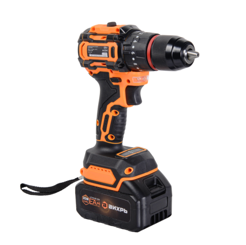 Дрель-шуруповерт аккумуляторная Вихрь ДА-20Л-2К/ЛБ (для ледобура, бесщеточный двигатель)-Tehinstrument