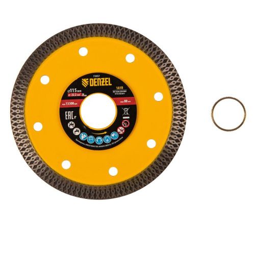 Диск алмазный отрезной Denzel 115 х 22,2мм-Tehinstrument