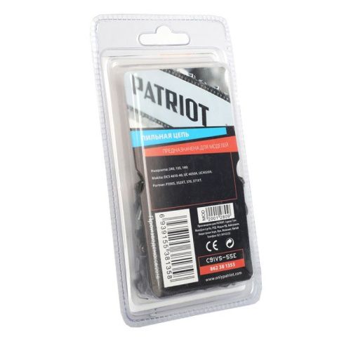 Цепь пильная Patriot 91VS-55E (3/8", 1.3 мм, 55 звеньев)-Tehinstrument