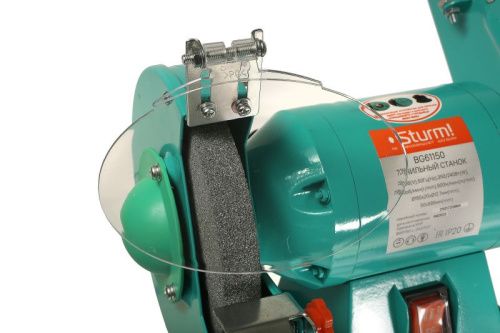 Станок точильный дисково-ленточный BG61150  Sturm,350Вт,150 мм,50*686, подключение насадки для заточки сверл-Tehinstrument