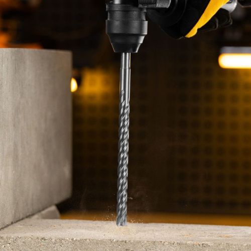 Бур по бетону, цельная крестовая пластина, 12x265 мм, SDS PLUS Denzel-Tehinstrument
