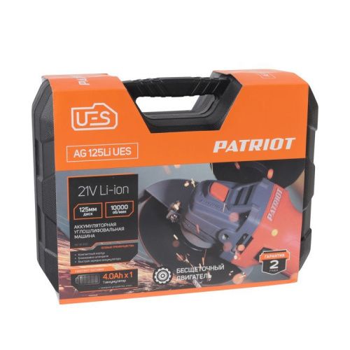 Машина углошлифовальная аккумуляторная Patriot AG 125 Li UES-Tehinstrument