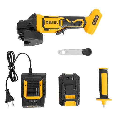 Бесщеточная аккумуляторная угловая шлифовальная машина Denzel AGH-BL-20-125, Li-Ion, 20 В-Tehinstrument