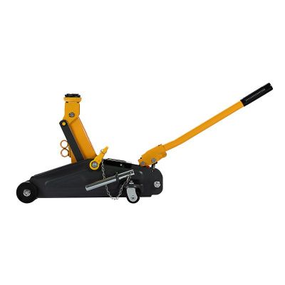 Домкрат гидравлический подкатной с фиксатором, 2 т, 130-330 мм Denzel-Tehinstrument