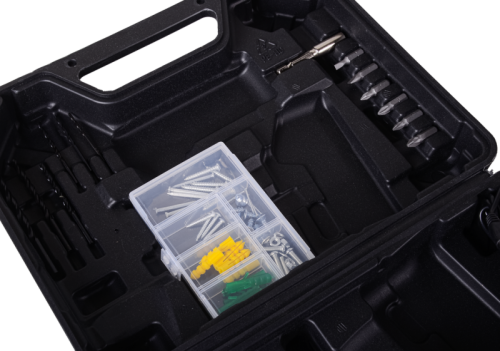 Дрель-шуруповерт Вихрь ДА-20Л-2КА с набором оснастки 65 предметов-Tehinstrument