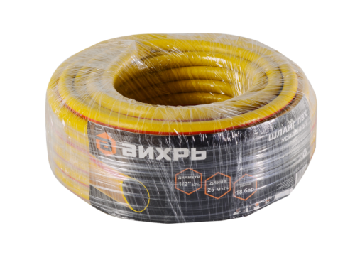 Шланг Вихрь поливочный усиленный, 1/2 дюймов, 25м-Tehinstrument