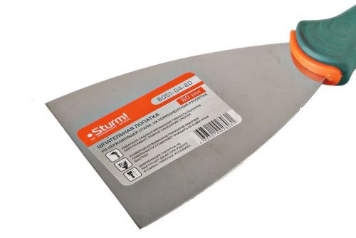 Шпательная лопатка 80 мм, 2-х компонентная рукоятка  Sturm-Tehinstrument